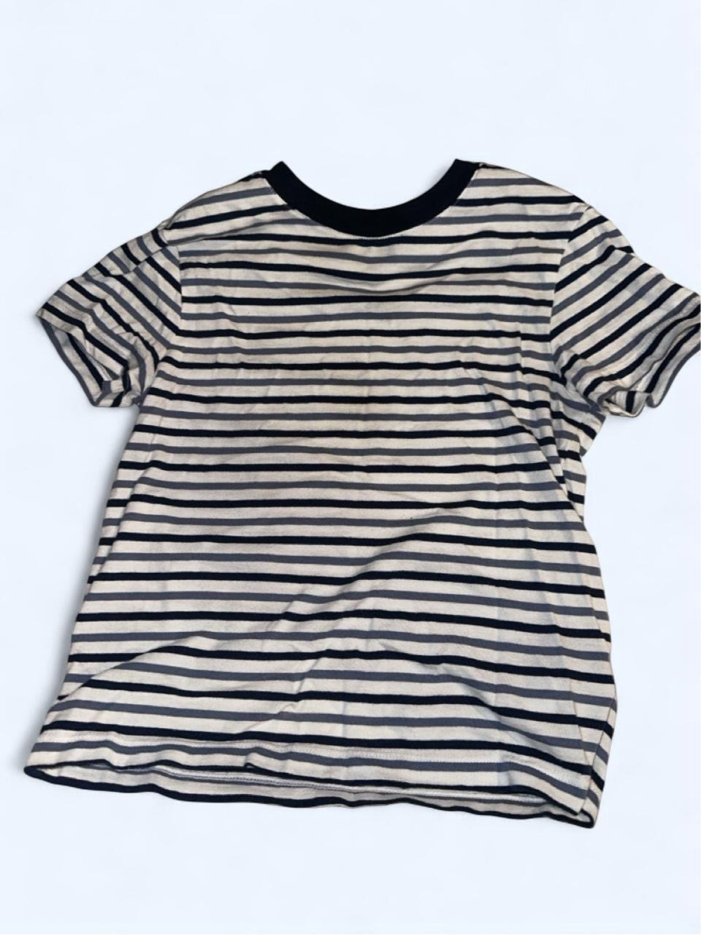 Old Navy Classic Striped Short Sleeve Tee - Black & Cream